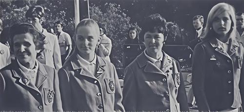 Mrs. Germaine Ust, Miss Margrit Burki, Miss Jacqueline Stucki, Miss Astrid Bek